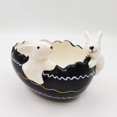 Rabbit ceramic bowl