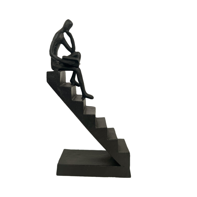 CAST IRON - READING GIRL ON STAIRS